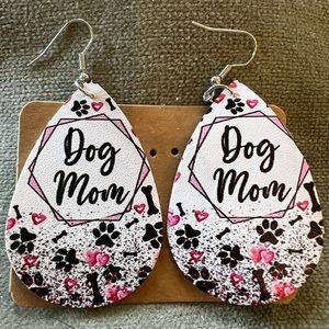 Faux leather earrings. $6 each or 3 for $15.